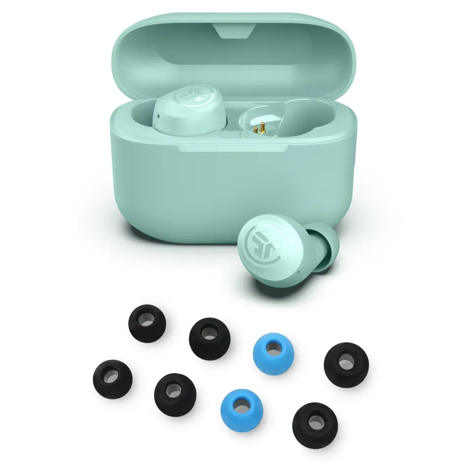 JLab Go Pop+ ecouteurs bluetooth menthe + mousse