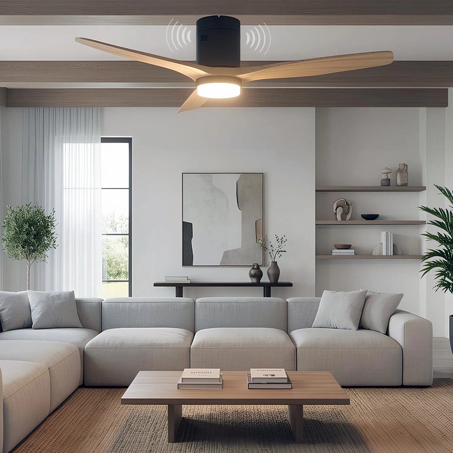 Energy Sistem SoundAir ventilateur plafond bluetooth blanc