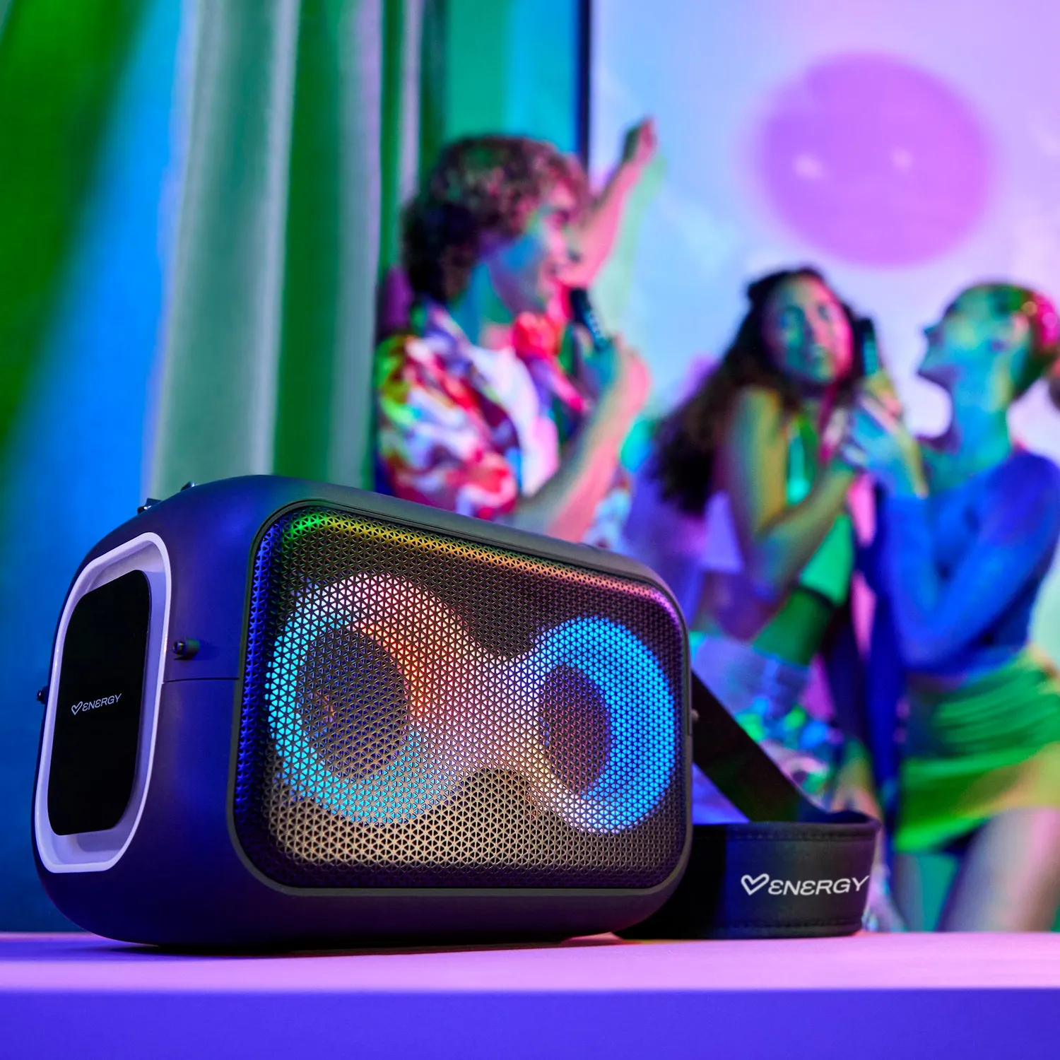 Energy Sistem KaraokeStar Party enceinte karaoké Dark 60W micros