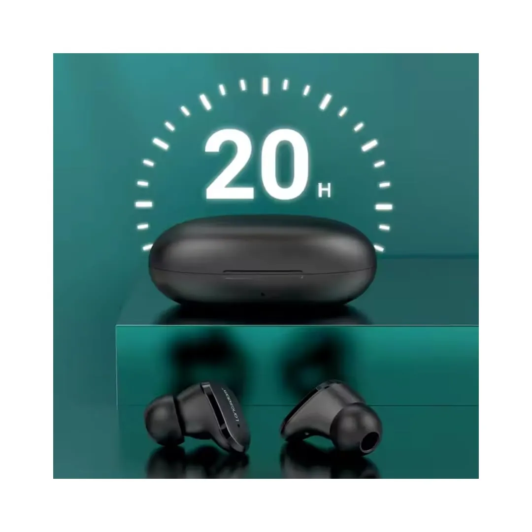 Soundswealth mini écouteurs bluetooth 5.1 noir LED 18h
