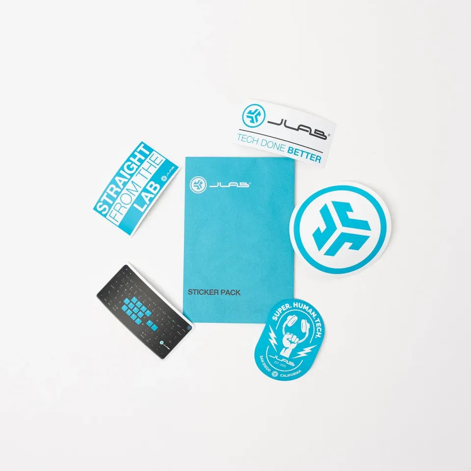 JLab Sticker Pack autocollants 6 pièces vinyle