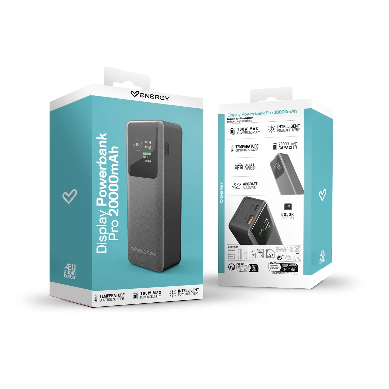 Energy Sistem Display Powerbank Pro batterie 20000 mAh 100W