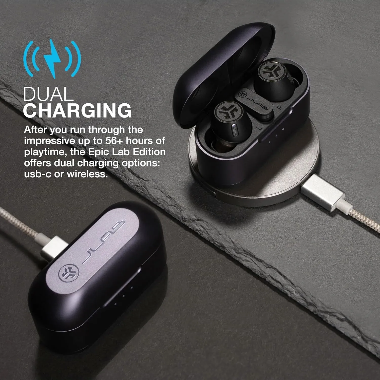 JLab Epic Lab Edition écouteurs bluetooth noir LDAC