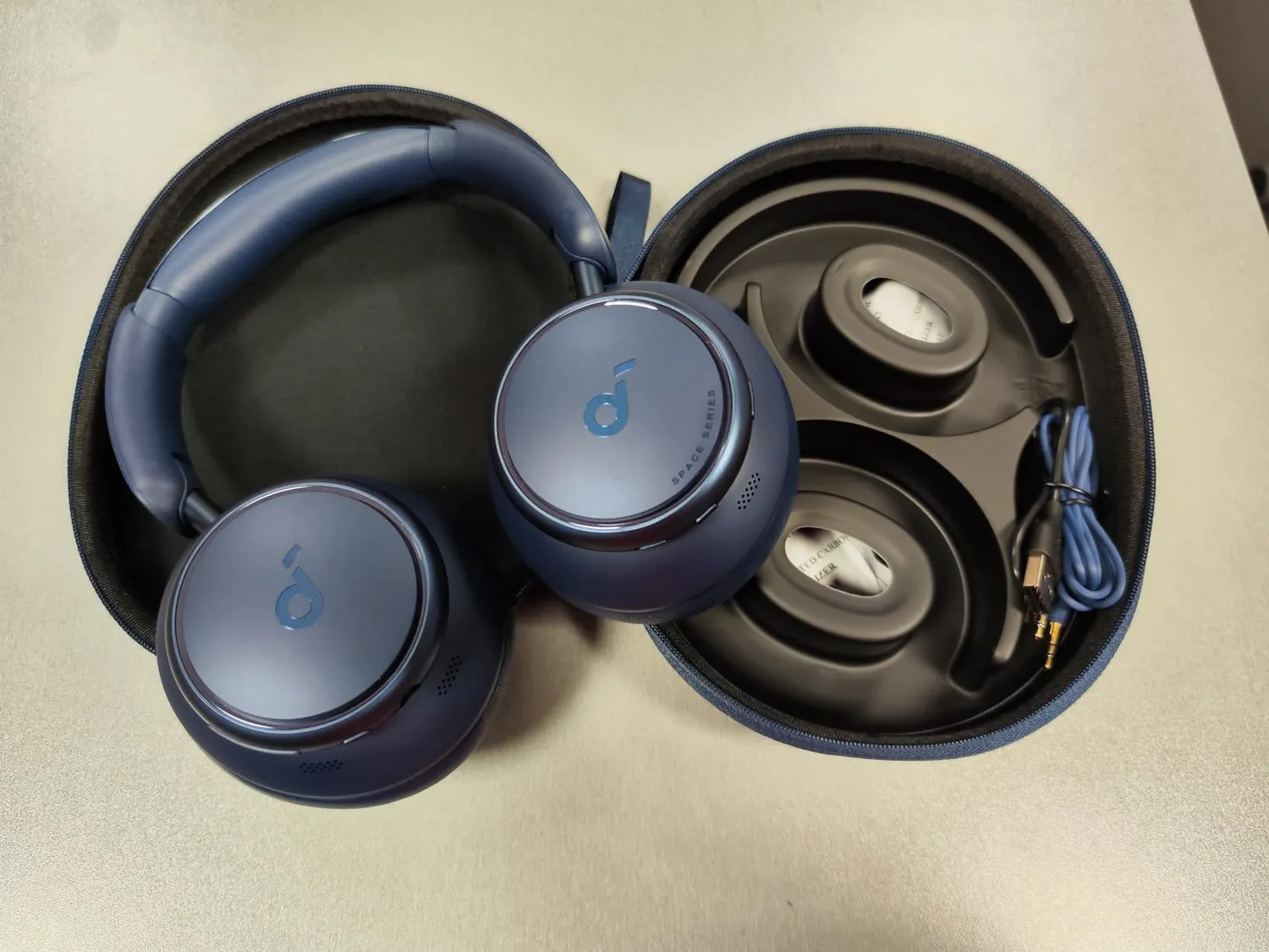 Soundcore Space Q45 casque blanc réduction de bruit