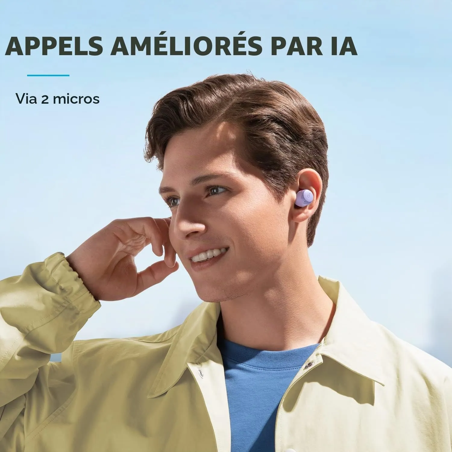 Soundcore by Anker A20i écouteurs bluetooth violet léger