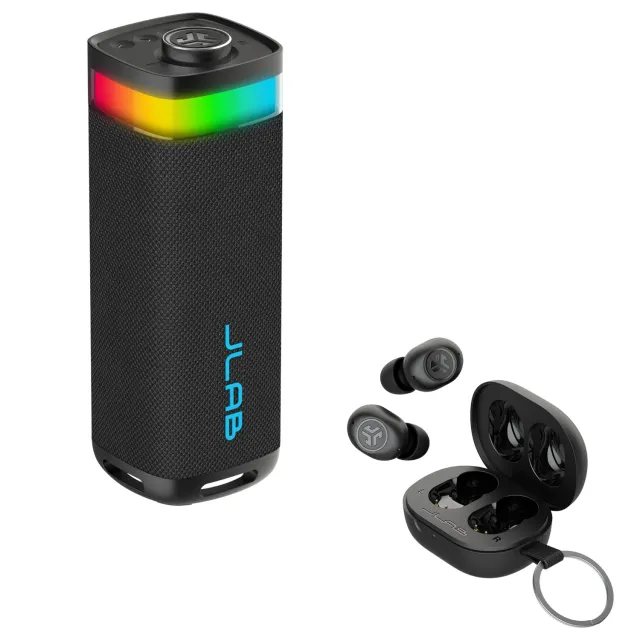 JLab JBuds Party + Mini enceinte bluetooth noir étanche