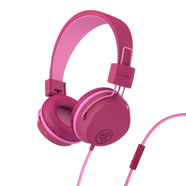 JLab JBuddies Studio casque enfant filaire rose