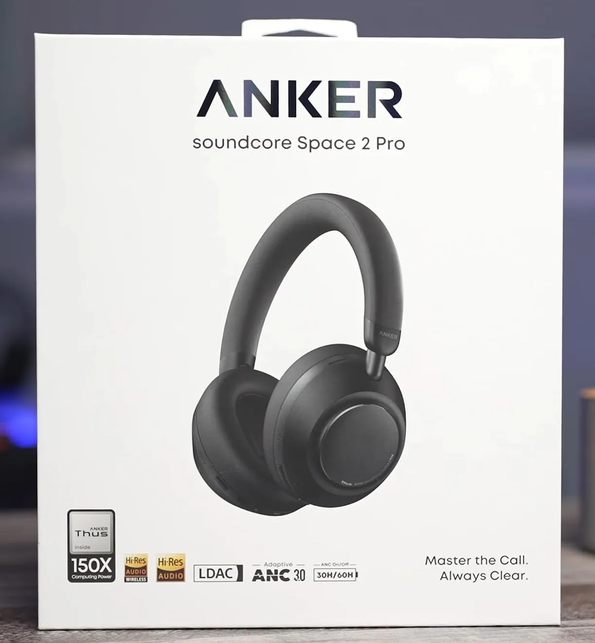 Soundcore Space 2 Pro casque gris crépuscule ANC