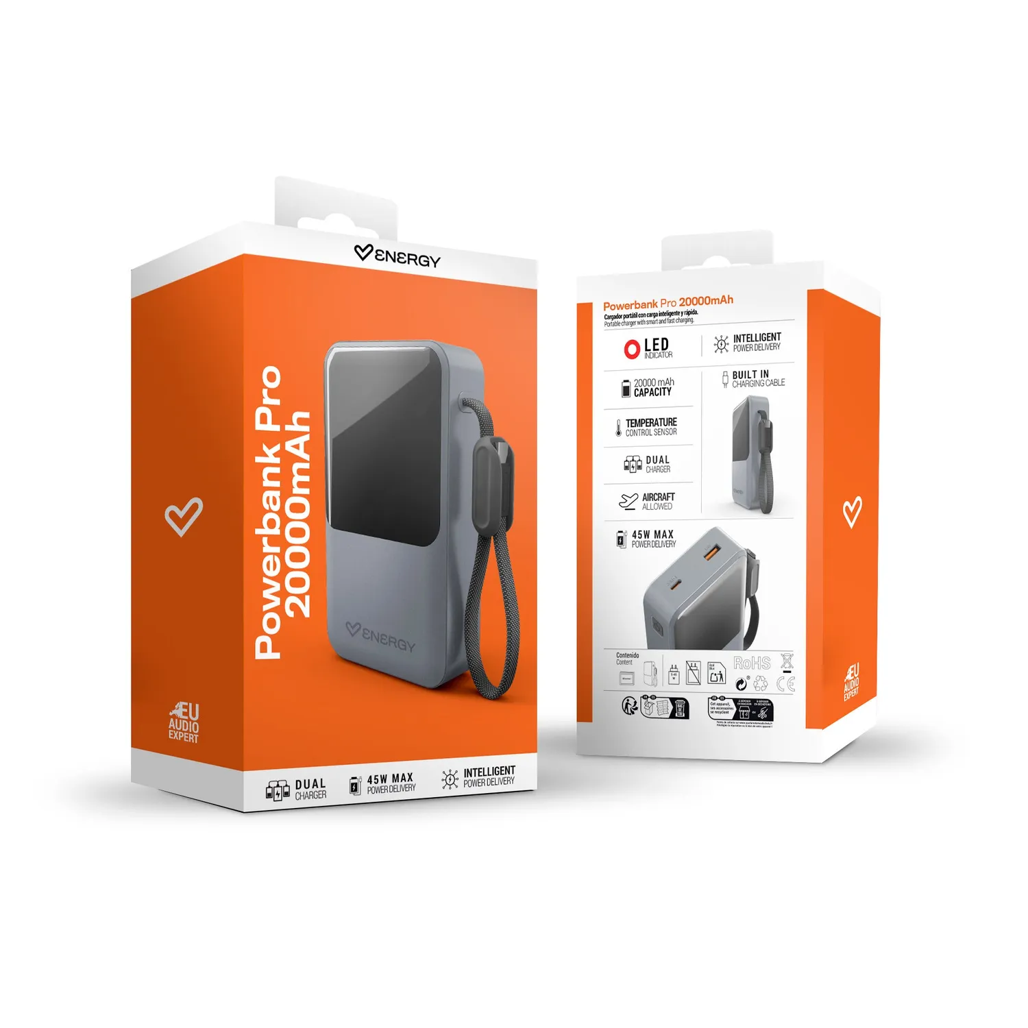 Energy Sistem Powerbank Pro 20000 batterie externe graphite 45W