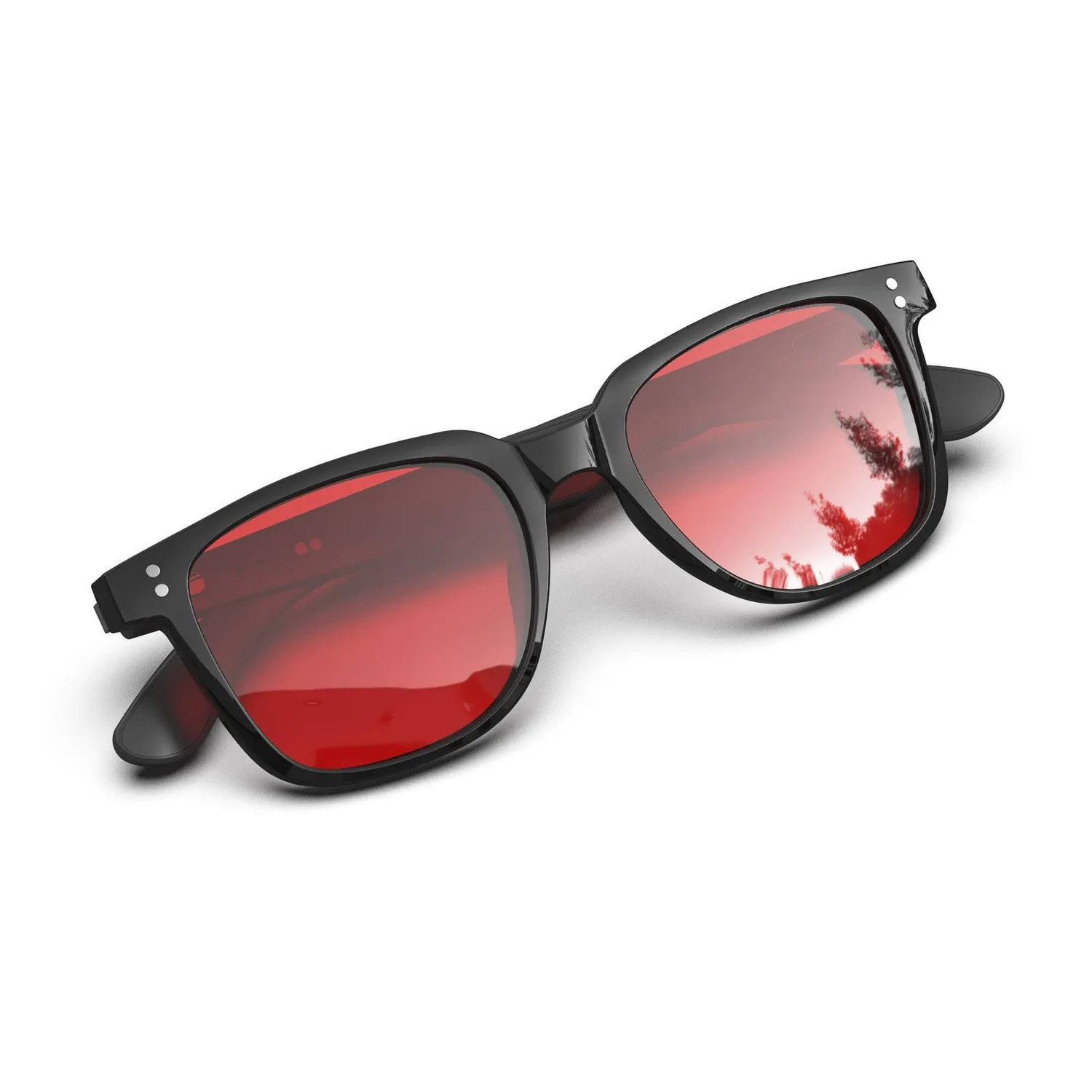Energy Sistem Night Mode Music Sunglasses lunettes bluetooth noire verres rouges