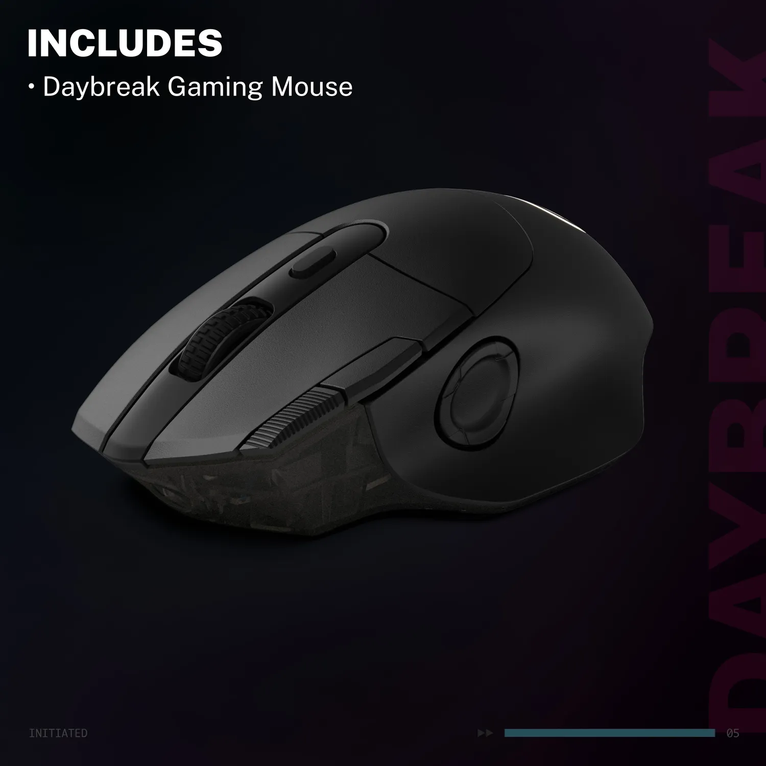 JLab Daybreak souris gaming sans fil noire 26K DPI