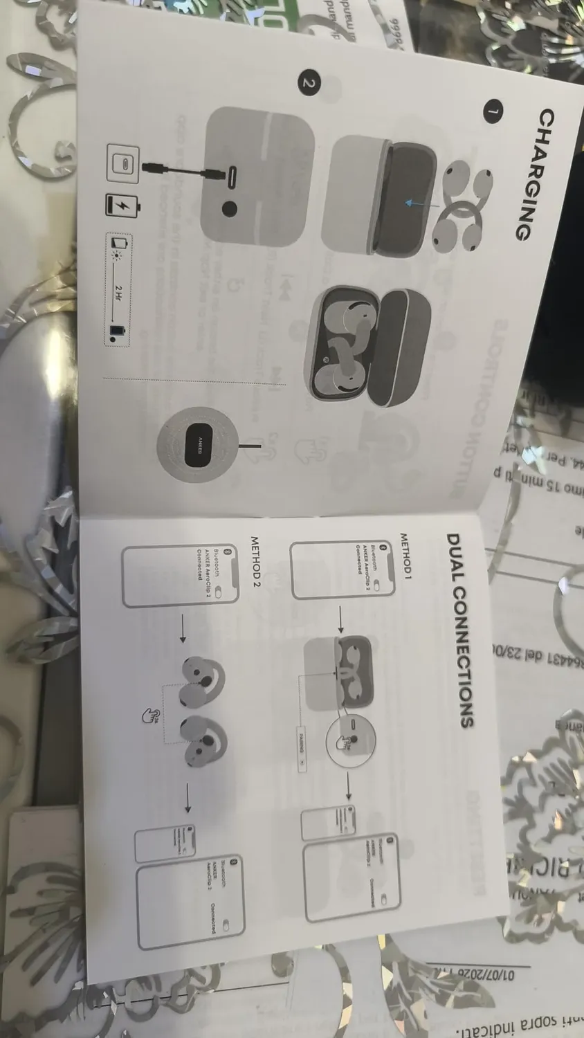 Soundcore AeroClip 2 écouteurs ouverts rouge LDAC 6,2 g