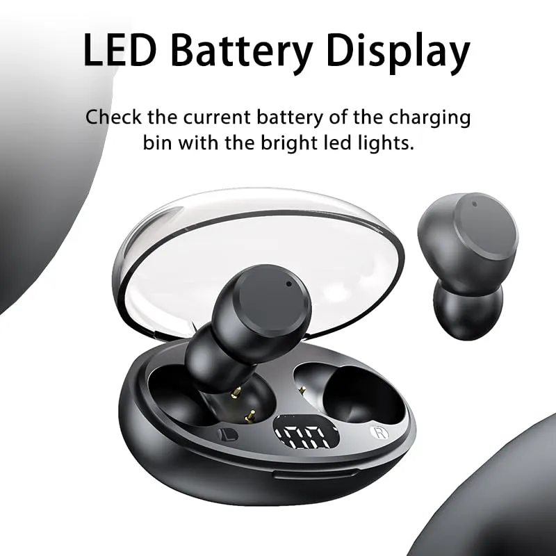 Soundswealth Mini écouteurs Bluetooth noir 18H LED