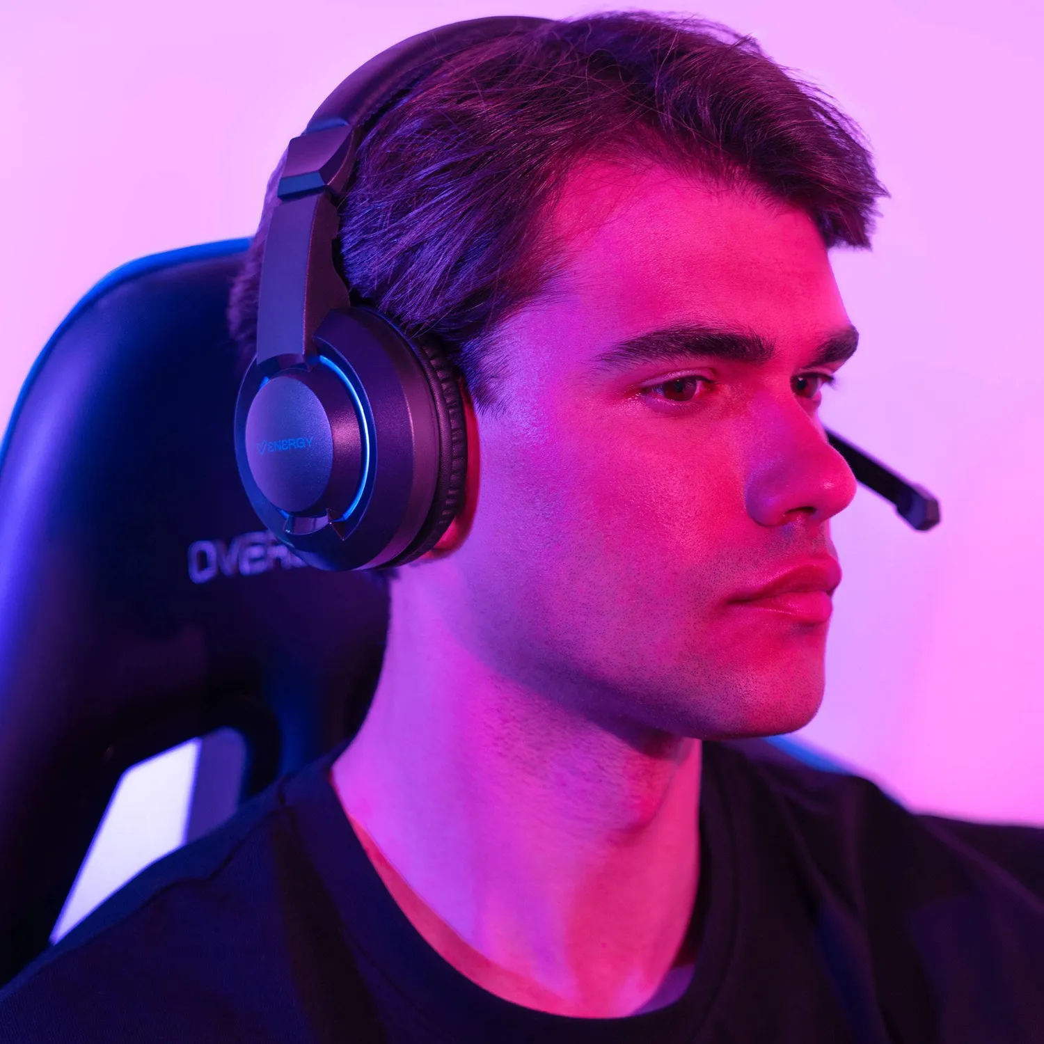 Energy Sistem Halo casque gaming noir jack LED 40 mm