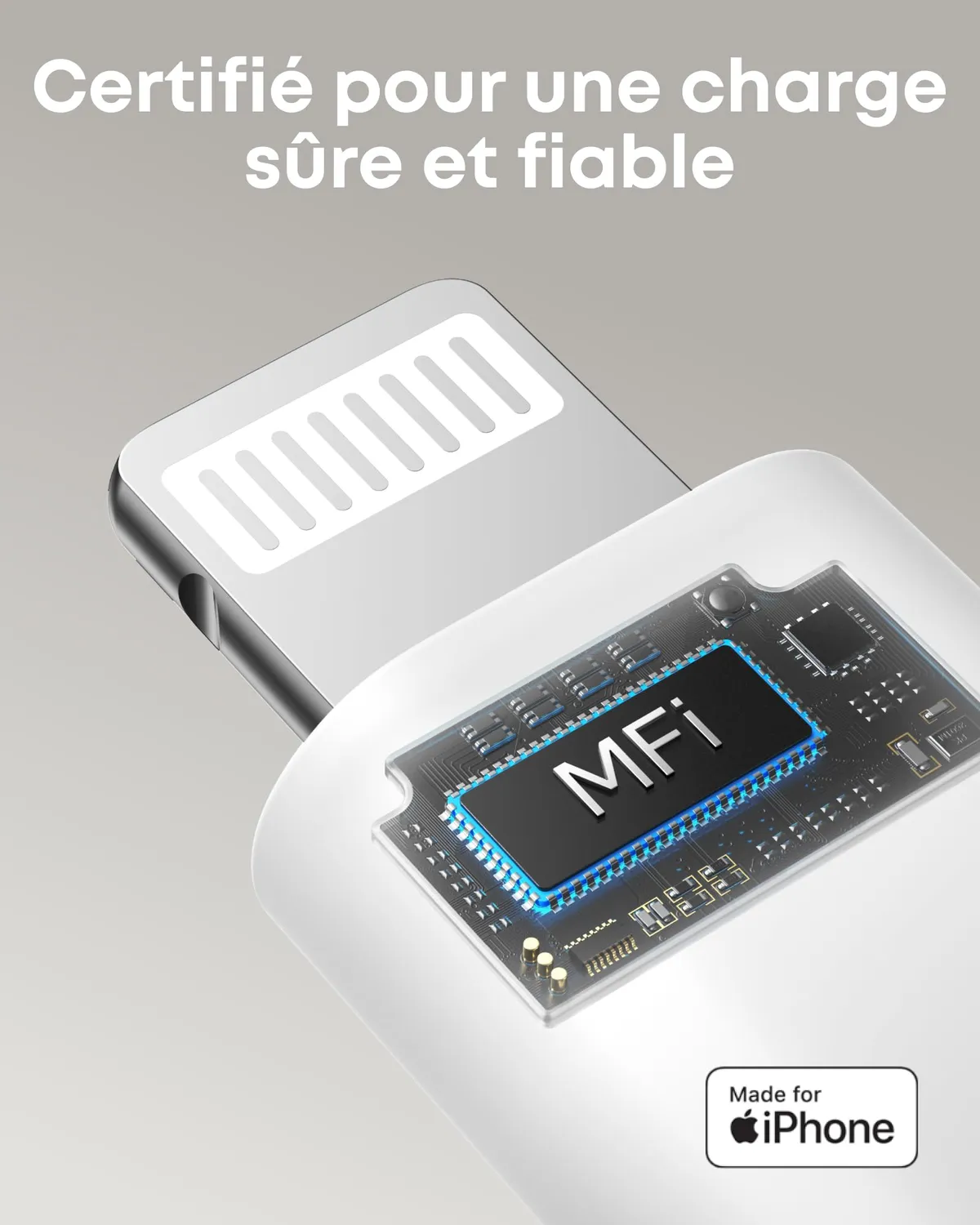 Soundcore P41i écouteurs bluetooth blanc Lightning