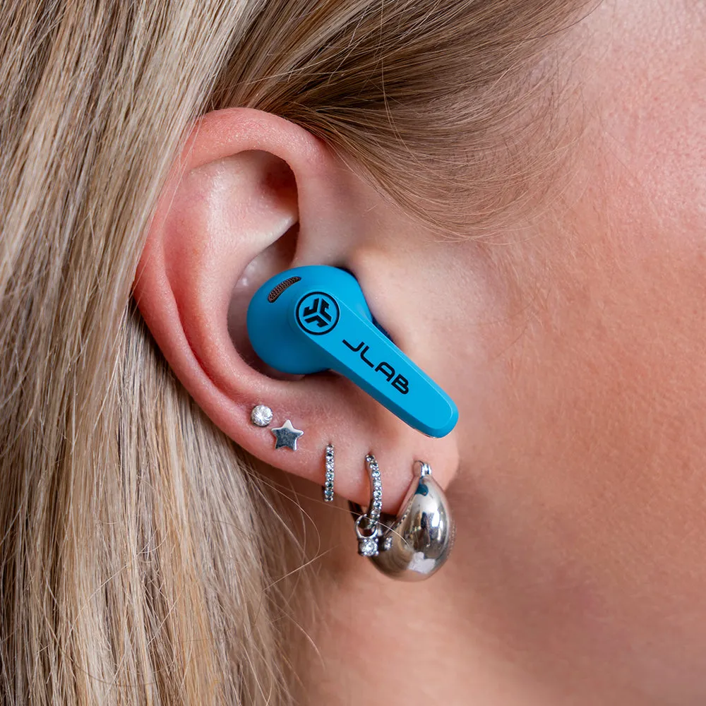 JLab JBuds Pods ANC ecouteurs bluetooth bleu 56h