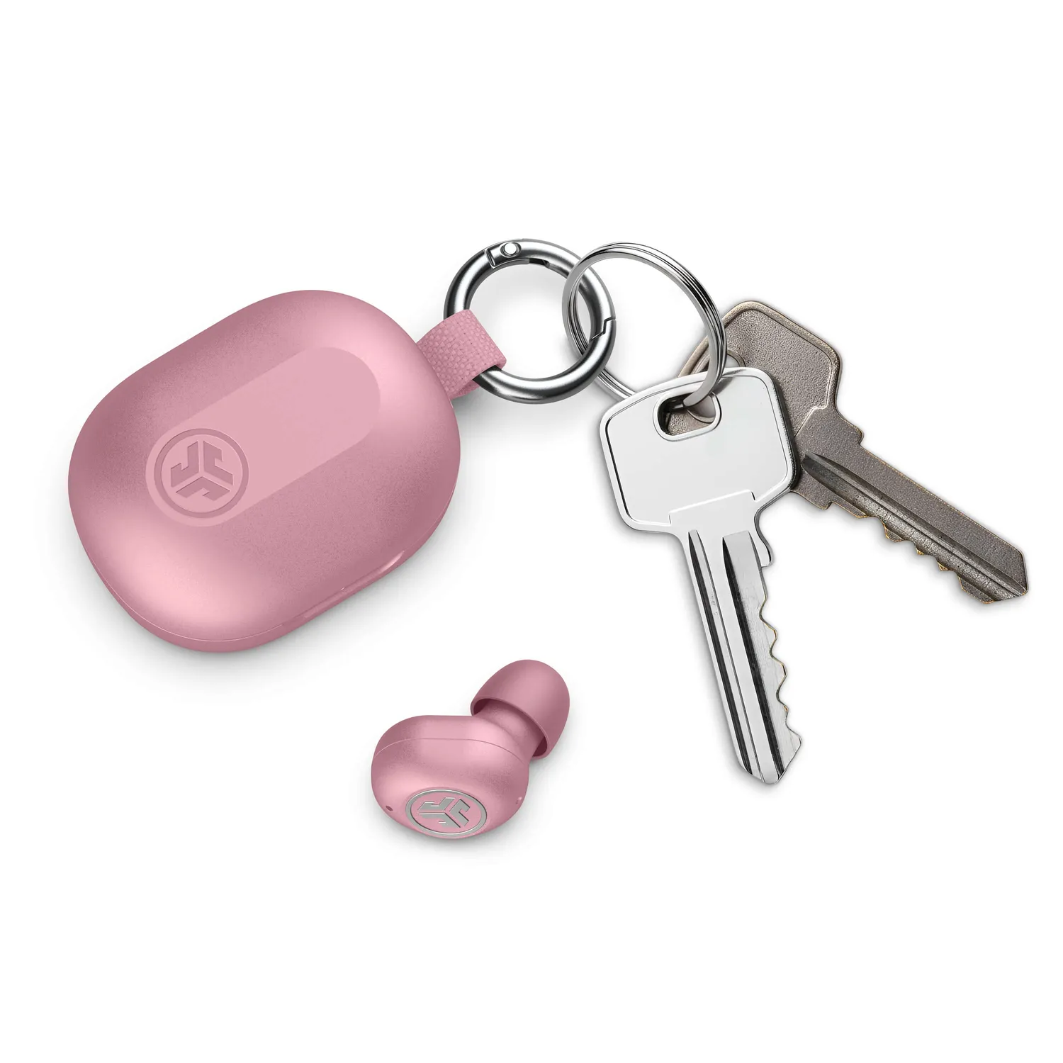 JLab JBuds Mini ANC écouteurs rose pastel mini