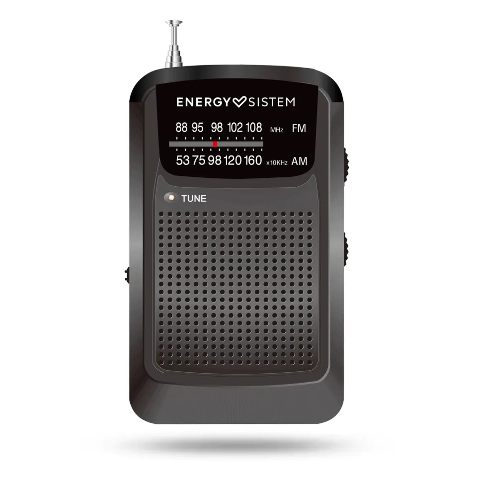 Energy Sistem Pocket radio portable noire AM/FM piles