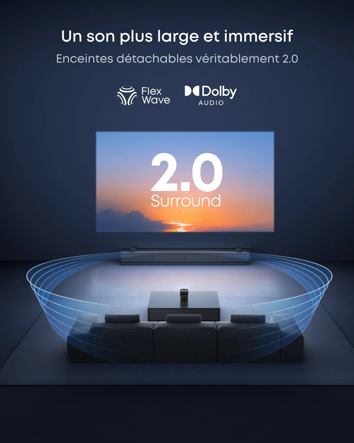 soundcore Nebula P1 vidéoprojecteur portable 1080p 180"
