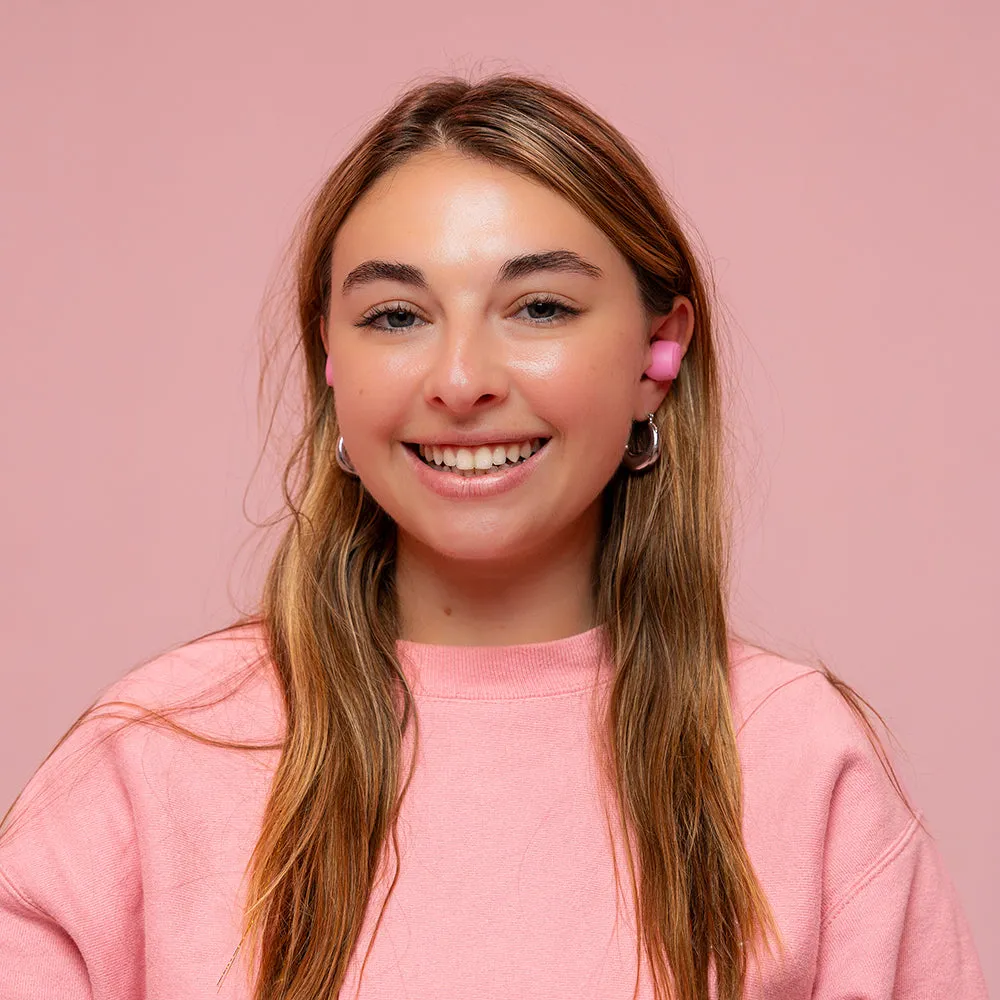 JLab GO Pop+ écouteurs bluetooth rose coffret foam