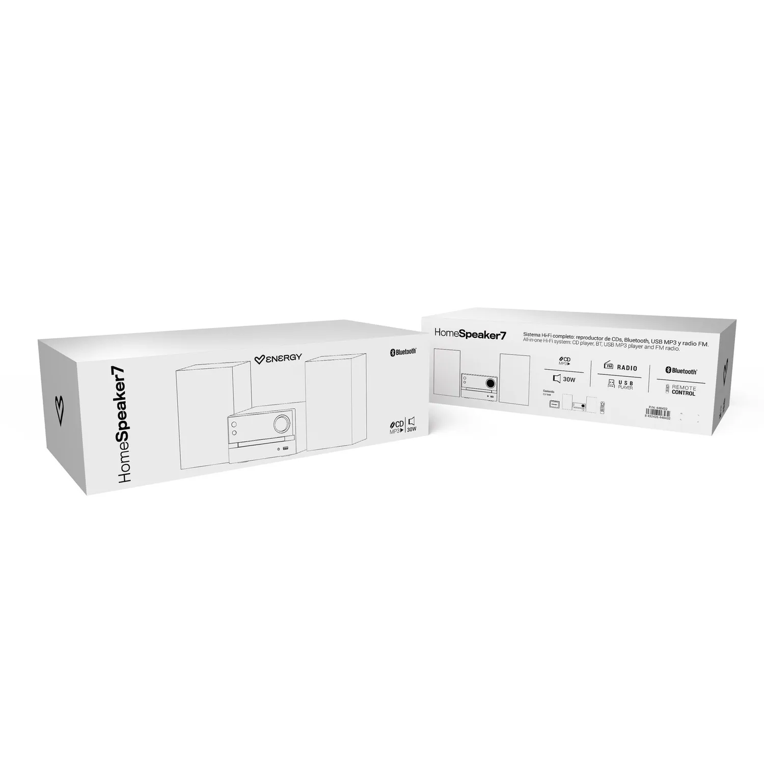 Energy Sistem Home Speaker 7 micro chaine CD 30W Bluetooth