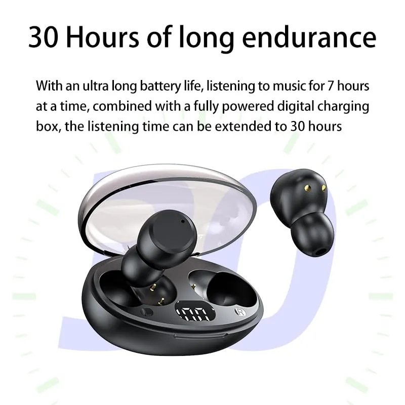 Soundswealth Mini écouteurs Bluetooth noir 18H LED