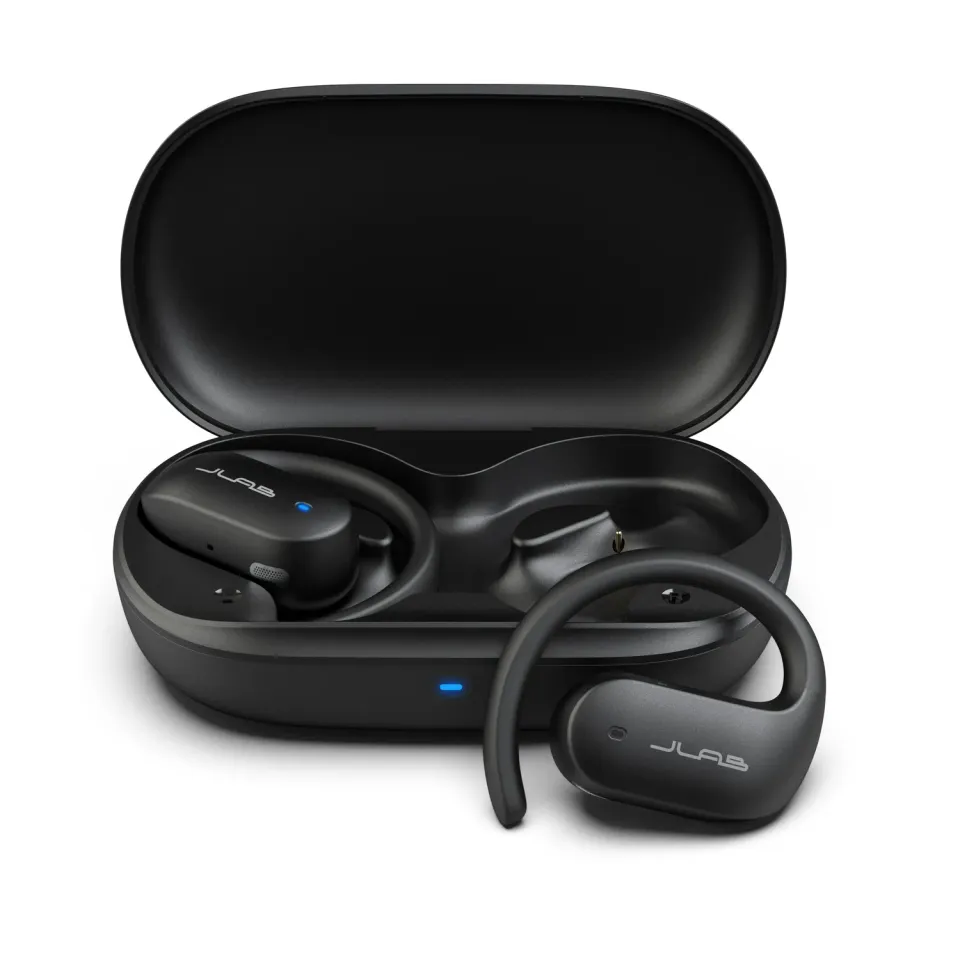 JLab JBuds Open Sport écouteurs bluetooth noir tour d'oreille