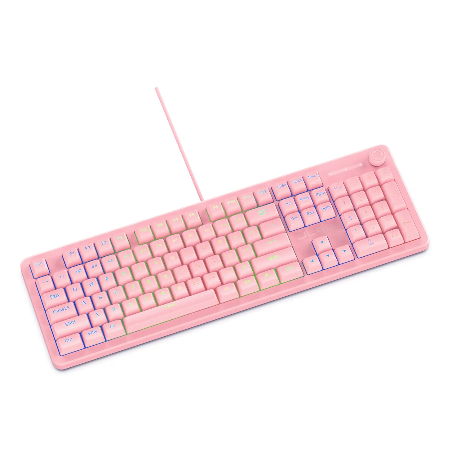 JLab Nightfall clavier gaming filaire rose 100%