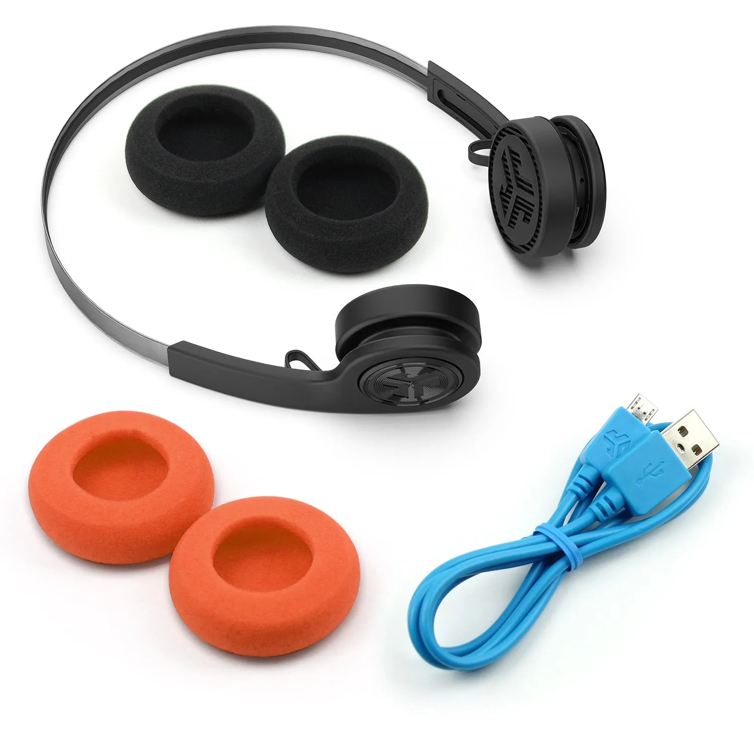 JLab Rewind casque bluetooth noir 12h retro