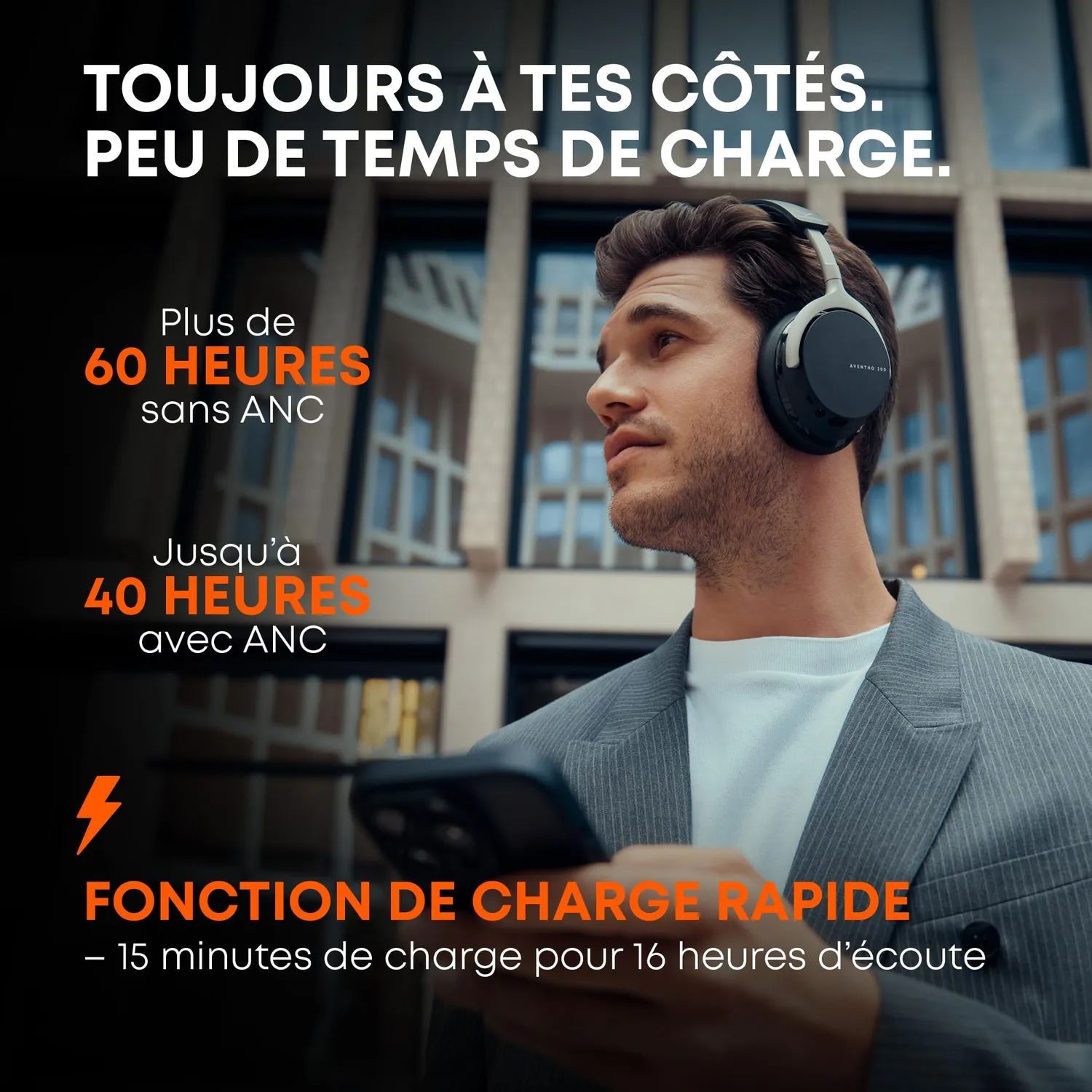 beyerdynamic Aventho 200 casque sans fil noir ANC