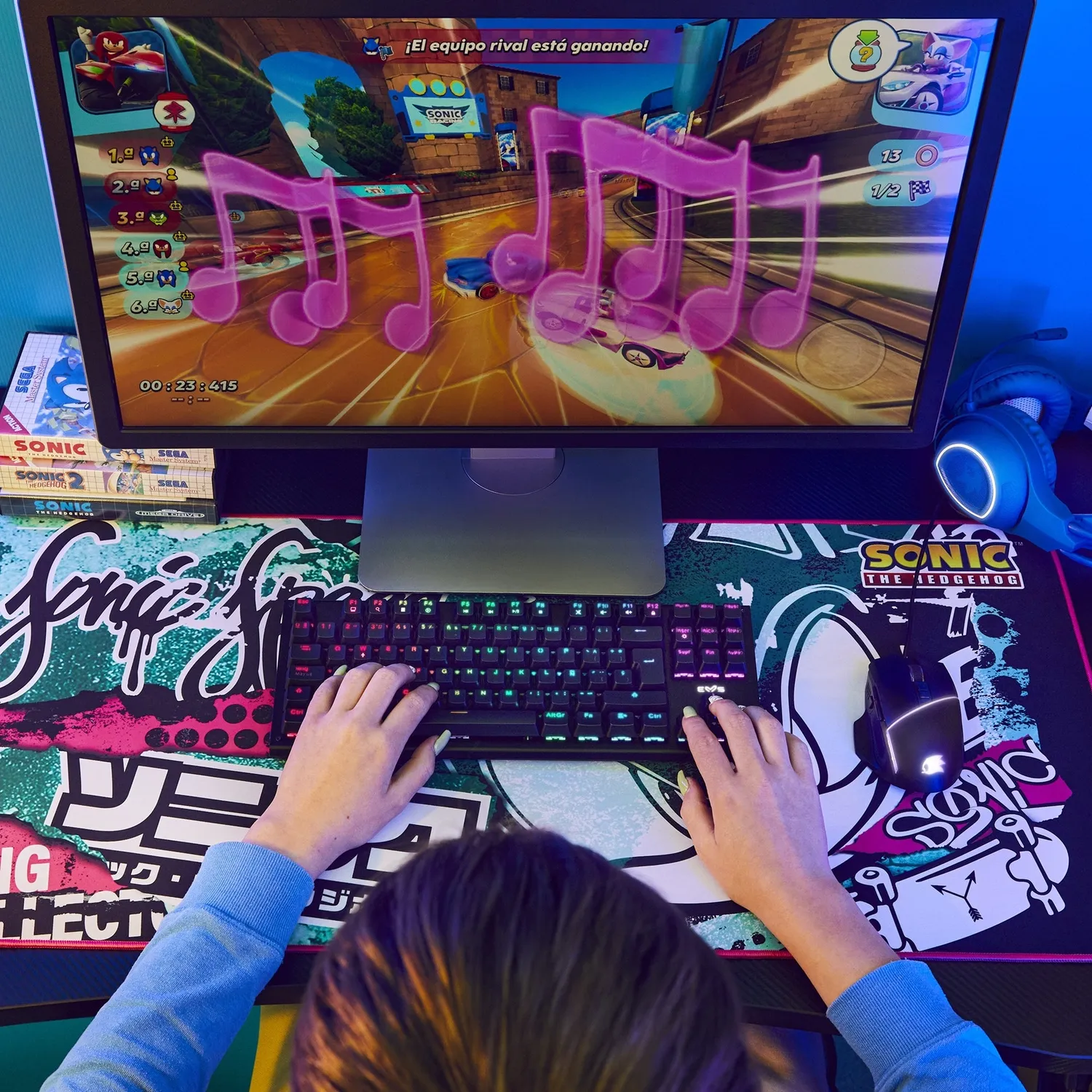 Energy Sistem ESG Sonic Classic tapis gaming XXL 900mm