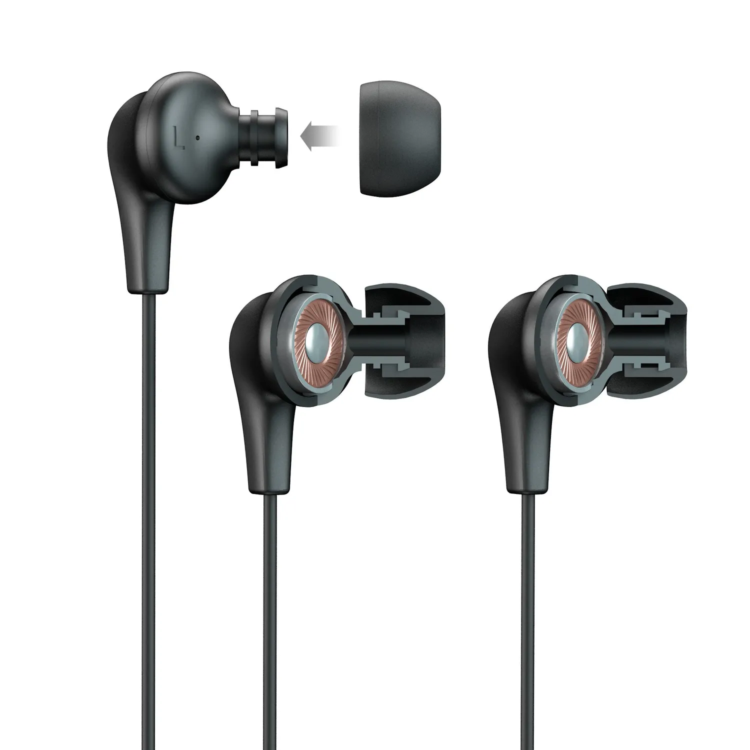 JLab JBuds Pro Signature écouteurs jack noir 10mm