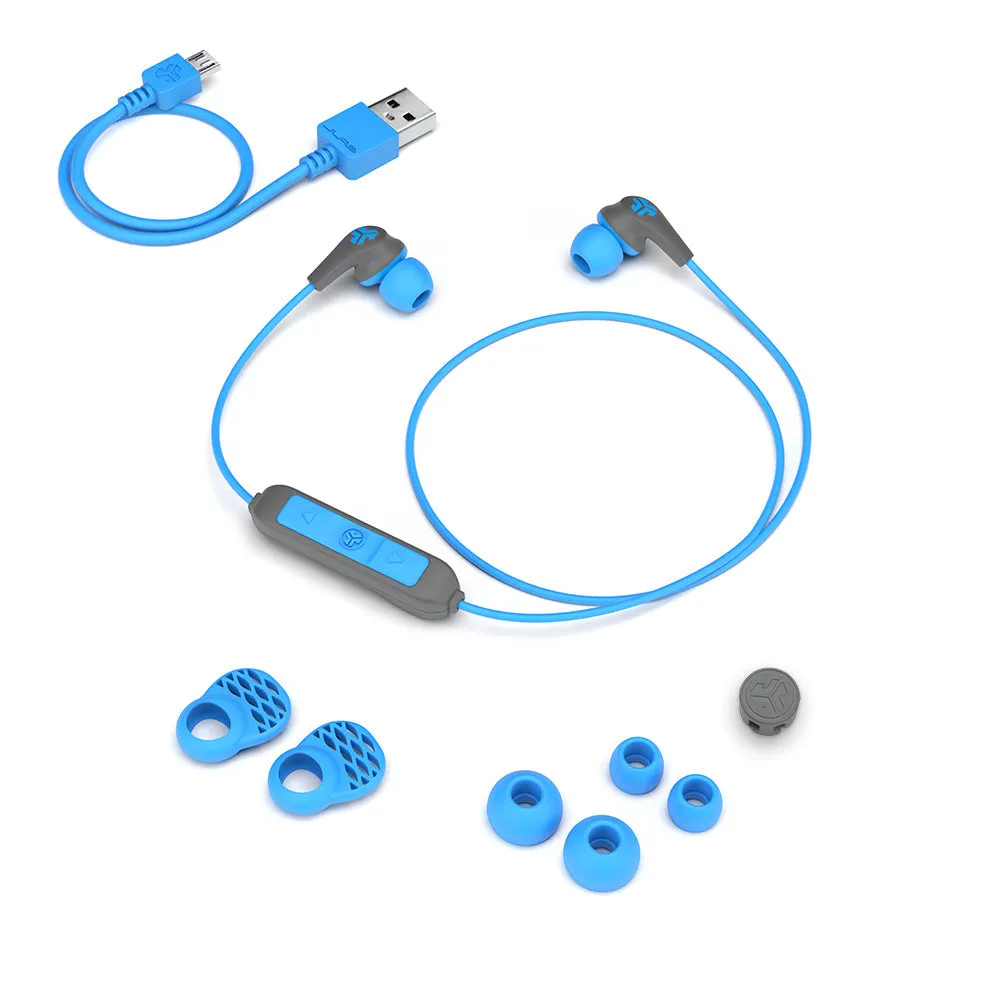 JLab JBuds Pro Wireless ecouteurs tour cou bleu 10h IP55