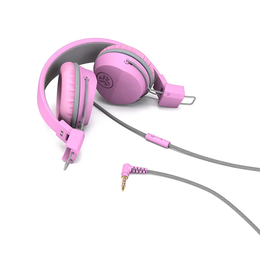 JLab JBuddies Studio casque enfant filaire rose 85dB