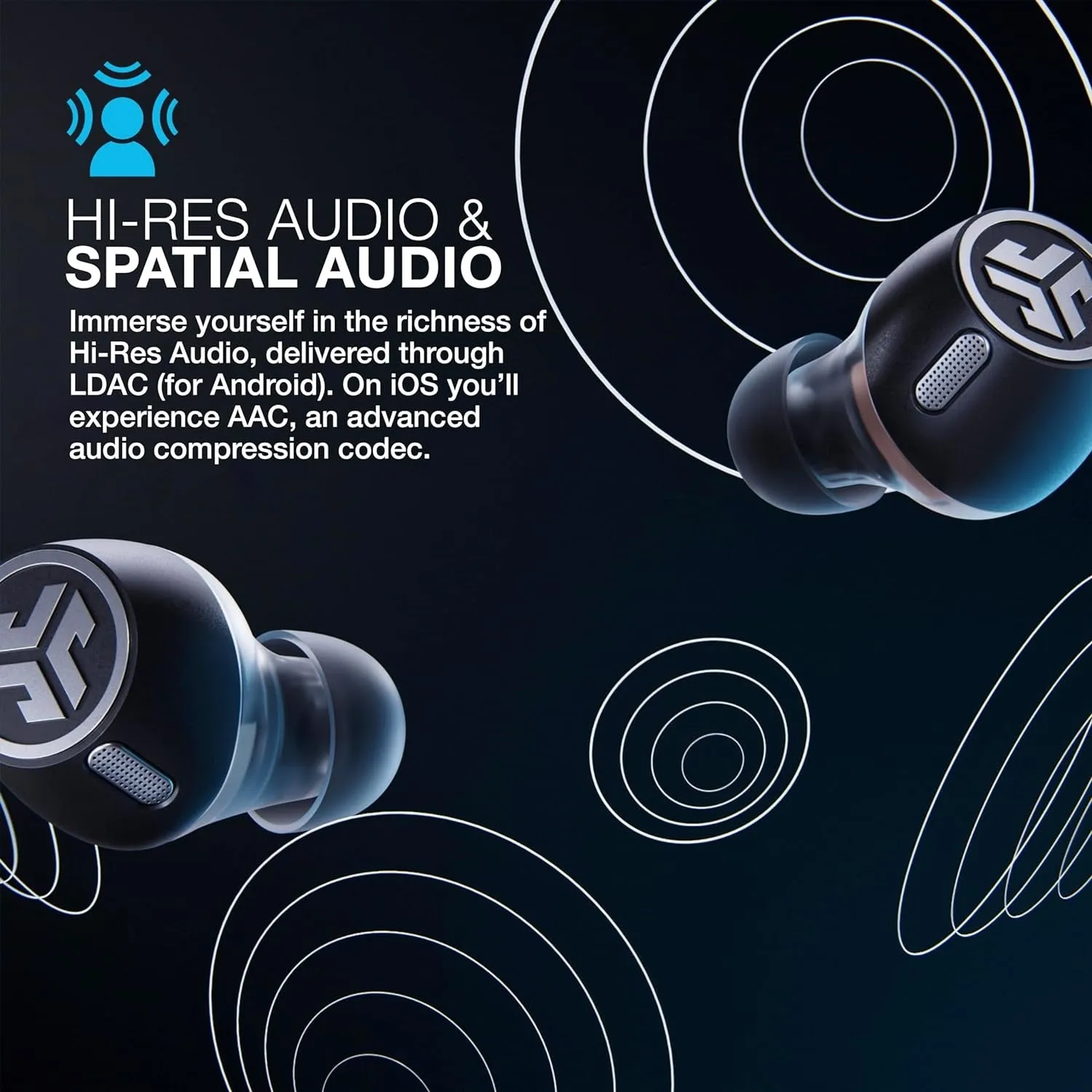 JLab Epic Lab Edition écouteurs bluetooth noir LDAC