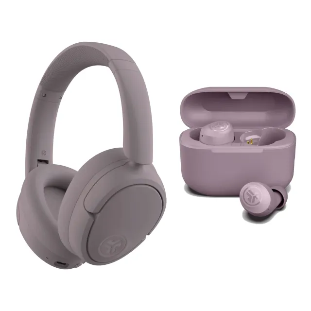 JLab JBuds Lux ANC Go Pop+ casque coffret mauve ANC