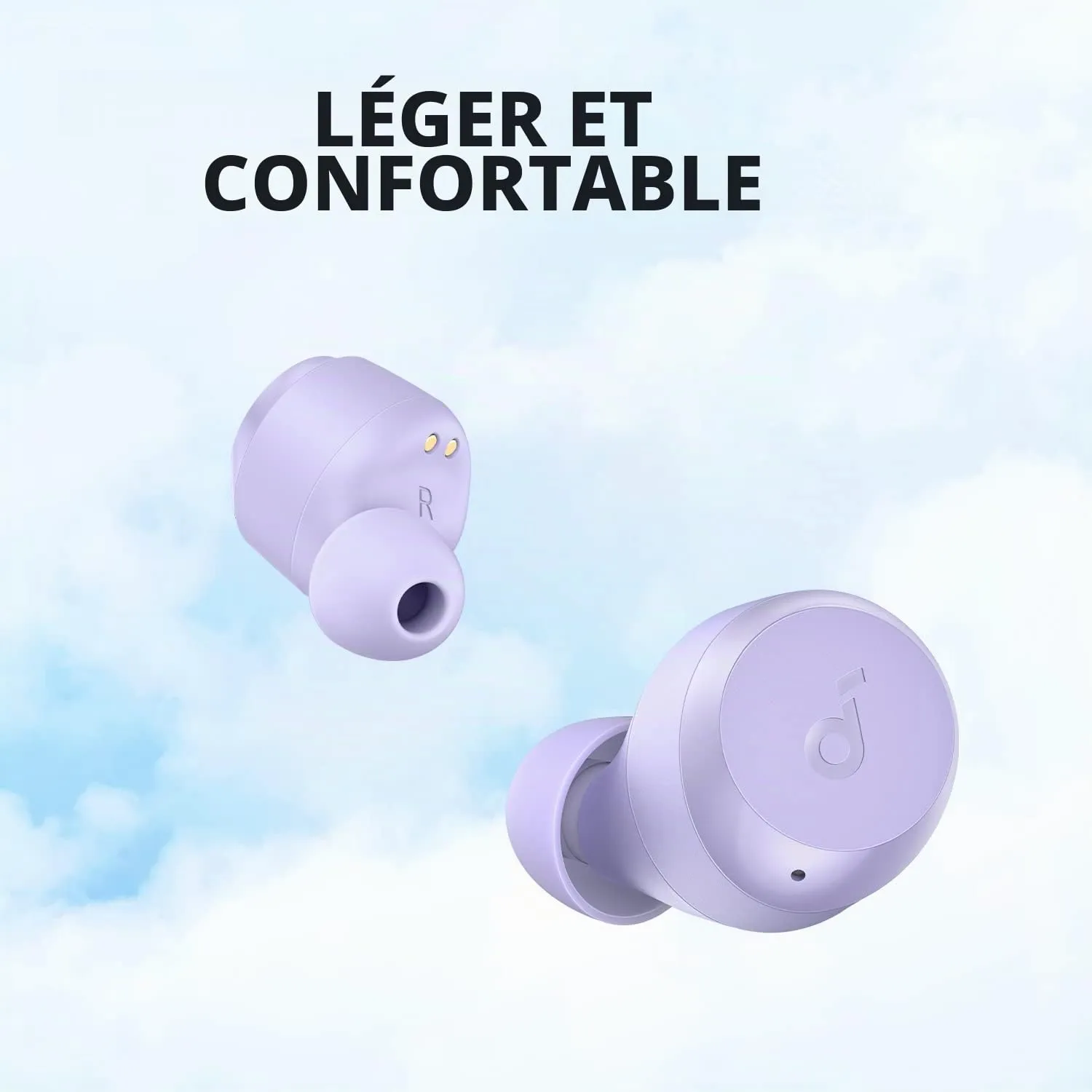 Soundcore by Anker A20i écouteurs bluetooth violet léger