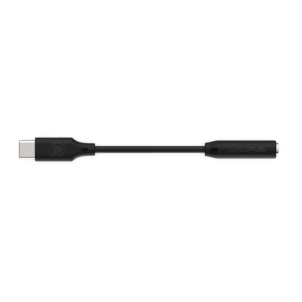 JLab Adaptateur USB-C vers Jack 3.5mm Noir