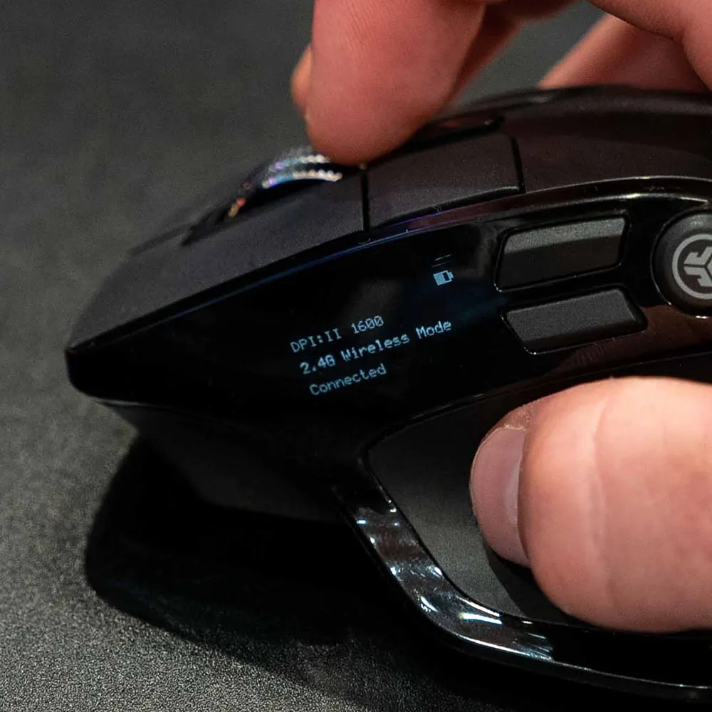 JLab Epic souris sans fil noire 3 appareils OLED