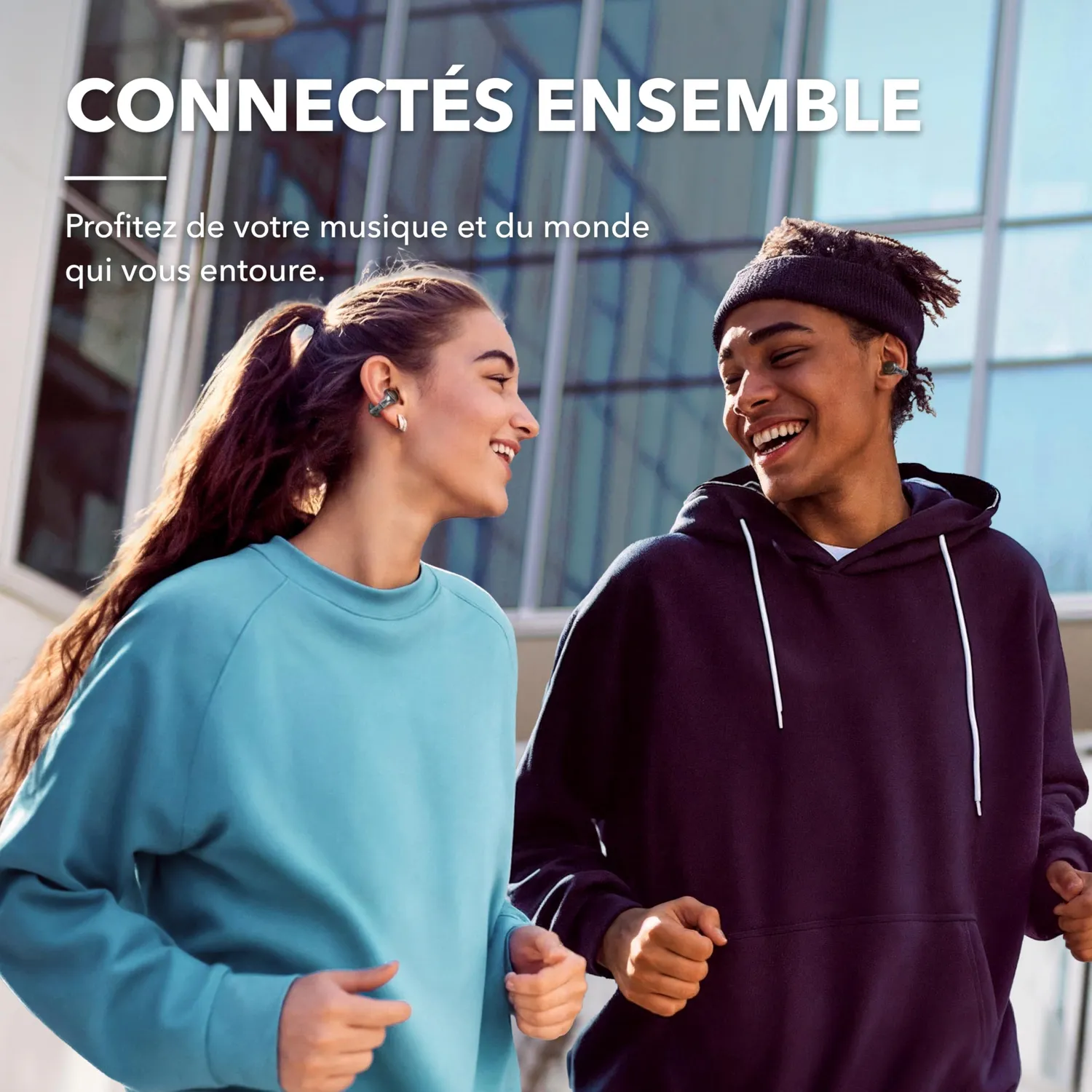 Soundcore C30i écouteurs ouverts Noir clip sport IPX4