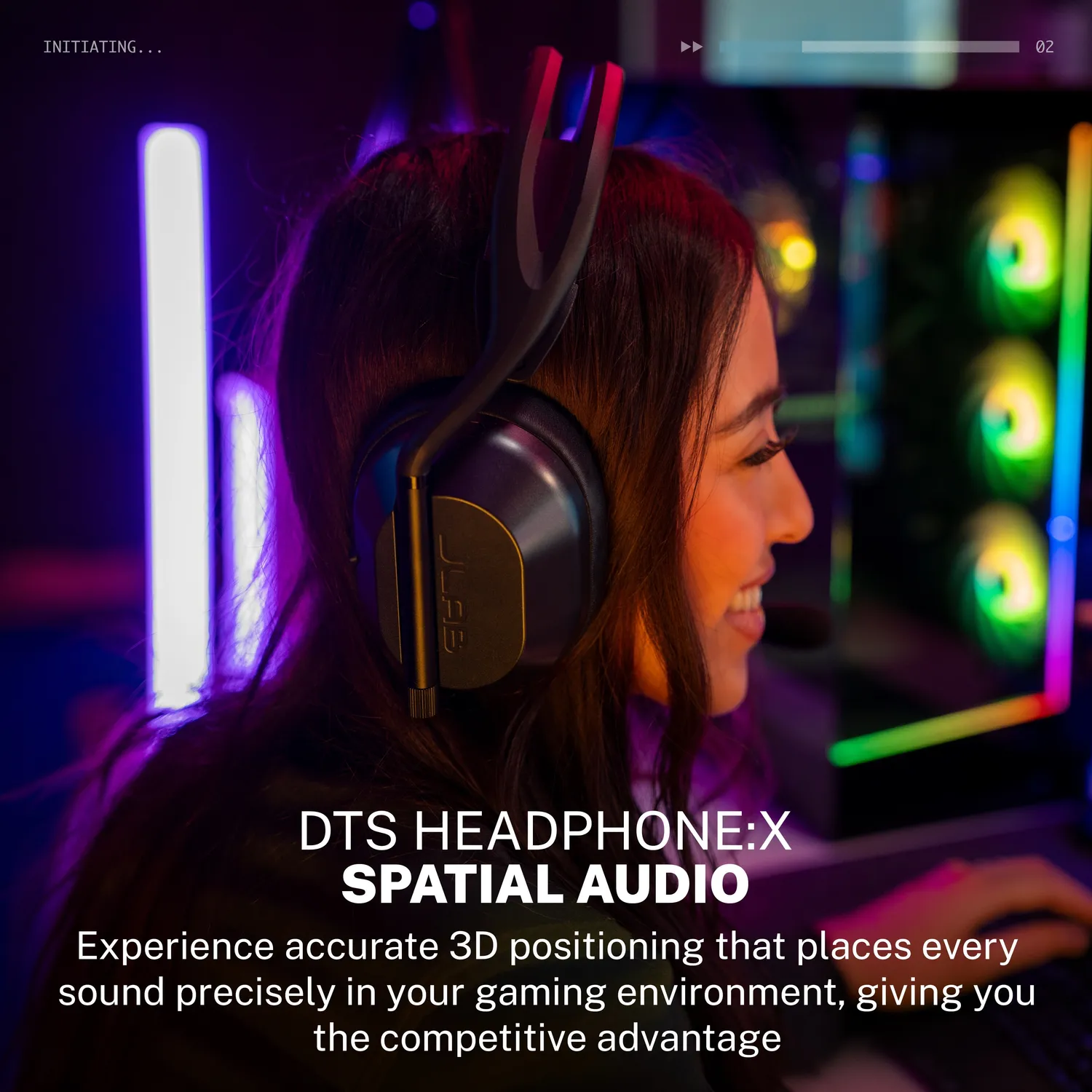 JLab Daybreak casque gaming noir sans fil double driver