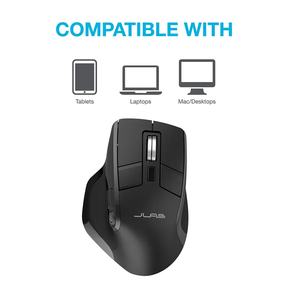 JLab Epic souris sans fil noire 3 appareils OLED