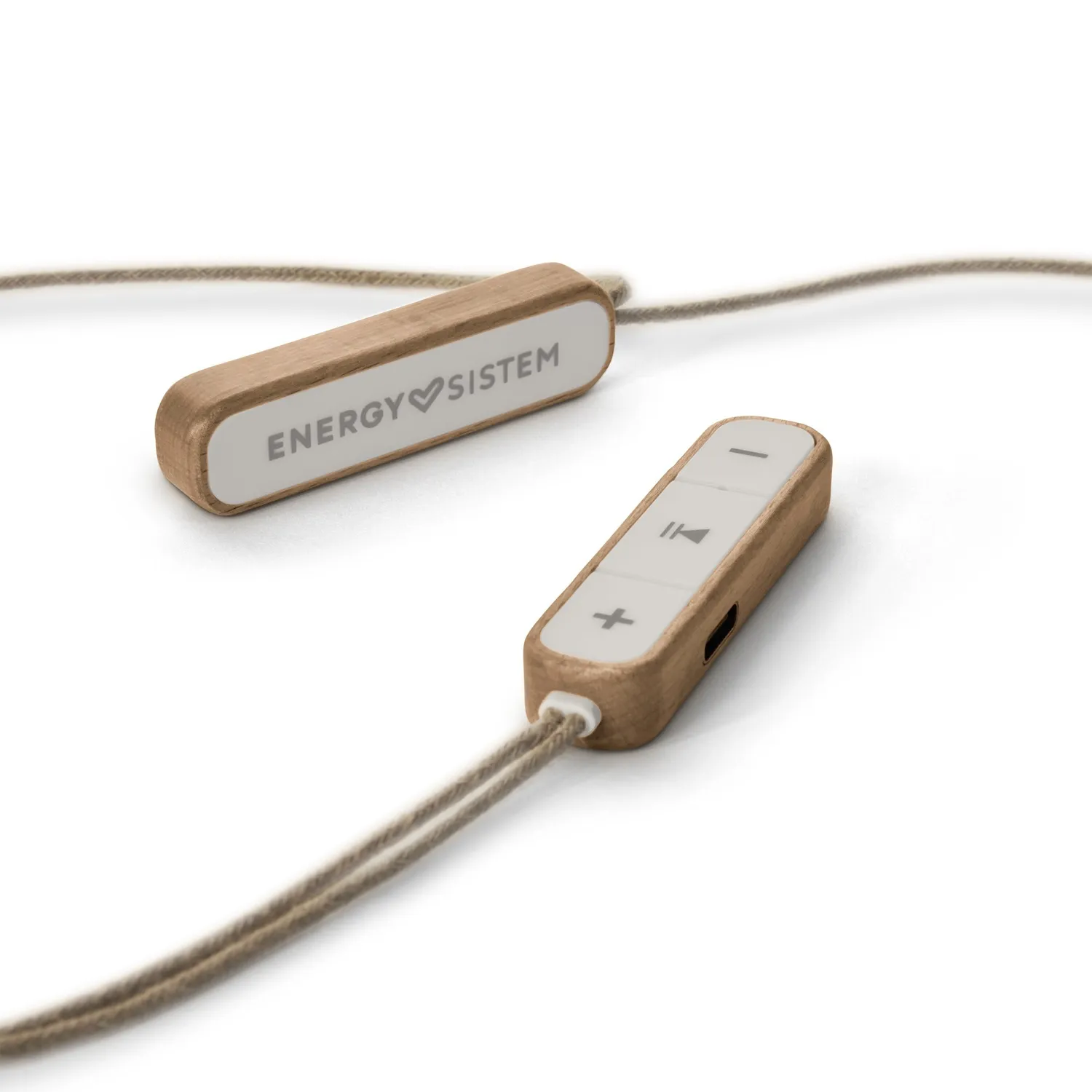 Energy Sistem Eco écouteurs filaires bois Caramel