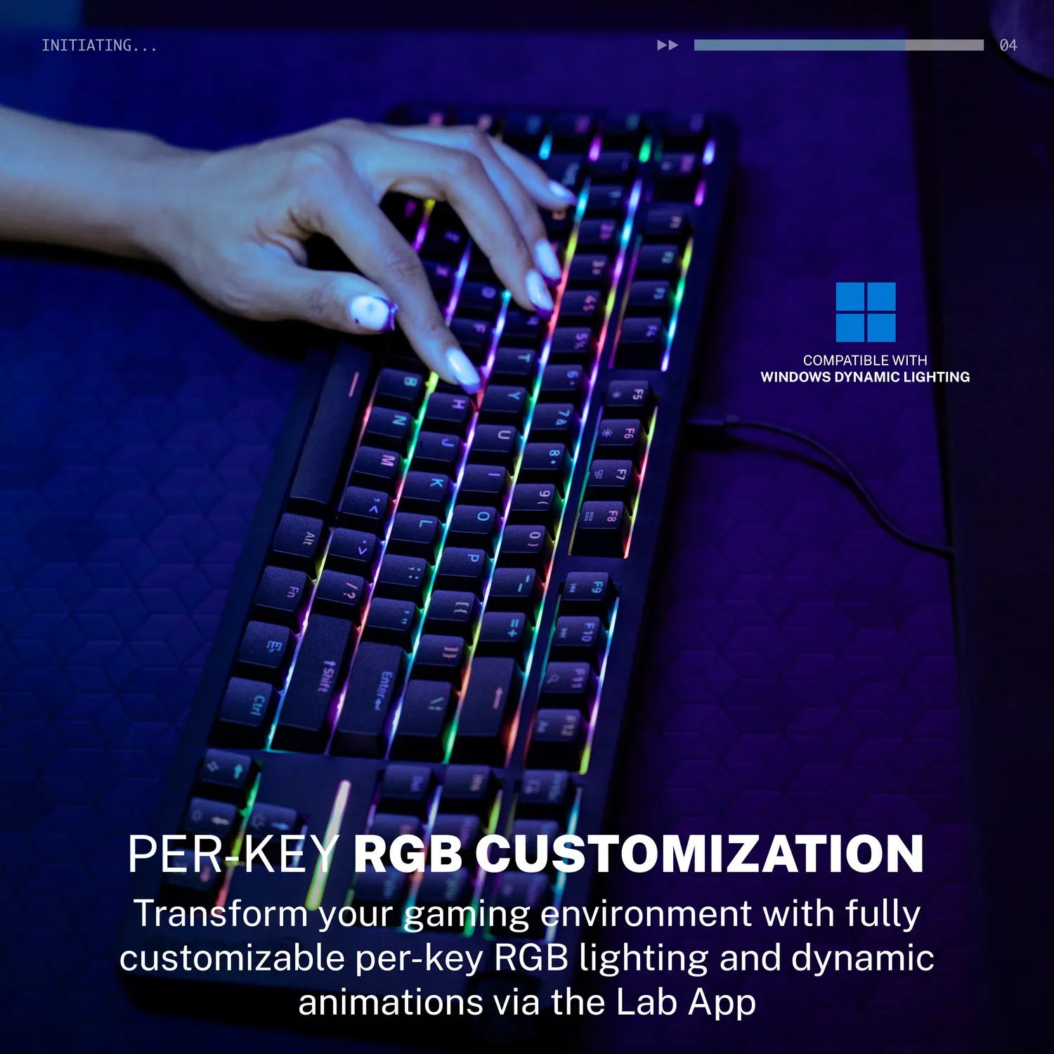 JLab Midnight TKL clavier gaming mécanique noir
