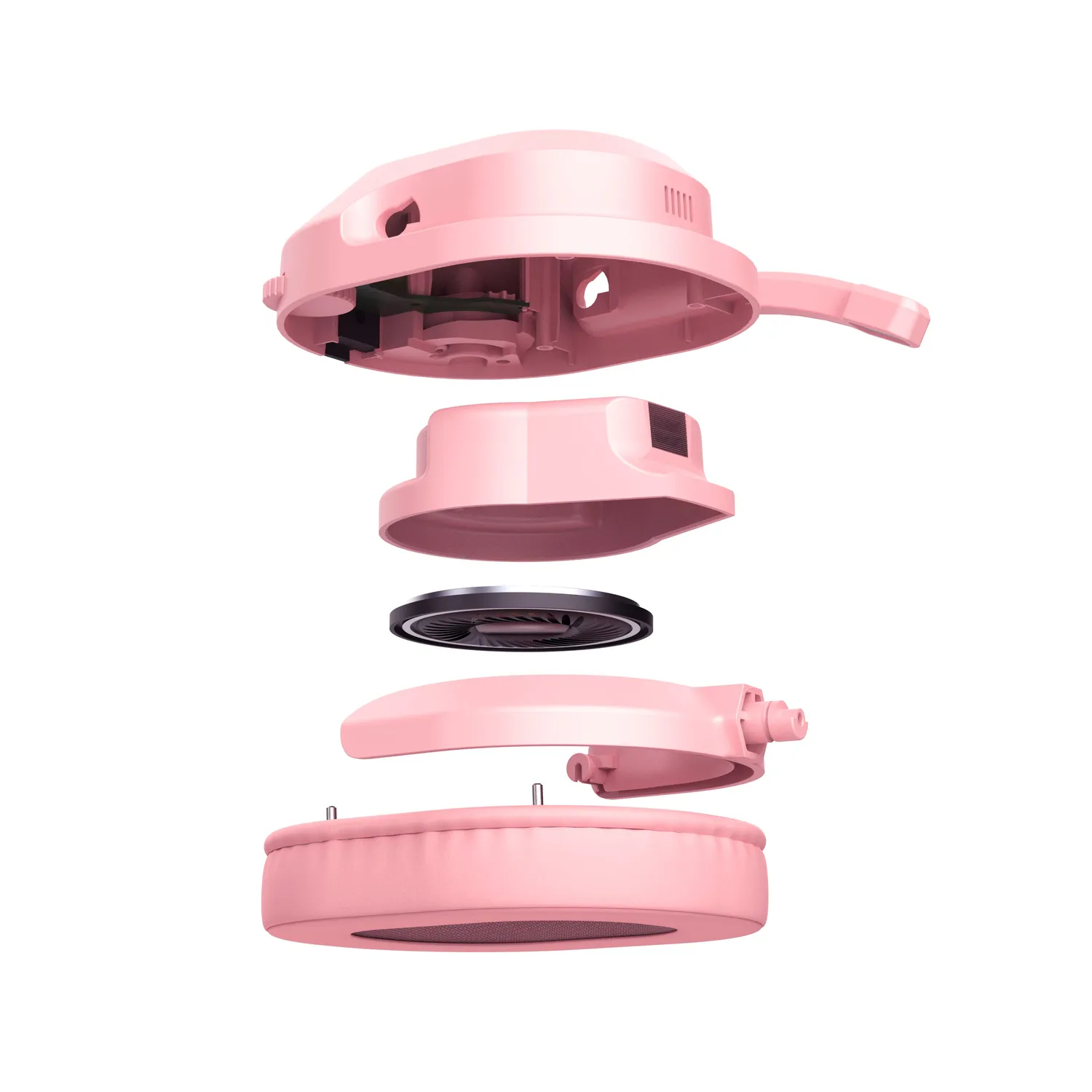 JLab Nightfall casque gaming rose 70h dongle USB-C