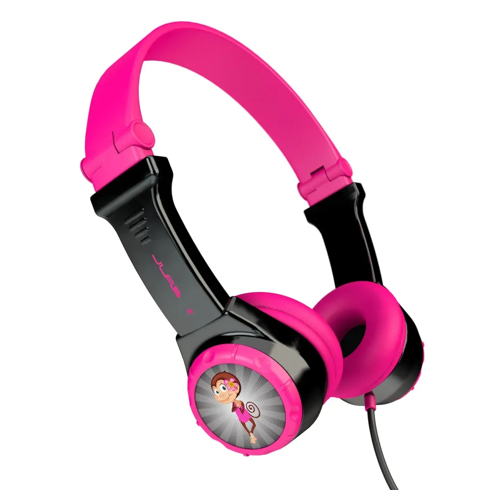 JLab JBuddies Folding casque enfant noir/rose 85 dB