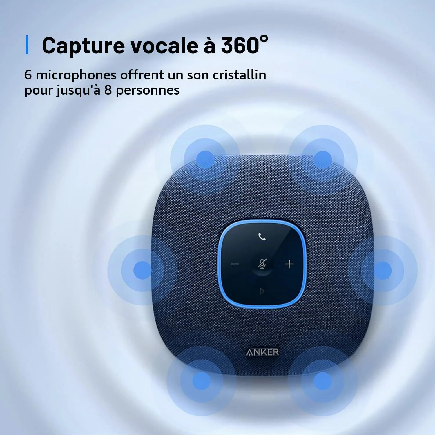 soundcore PowerConf S3 enceinte conférence Bluetooth 24h