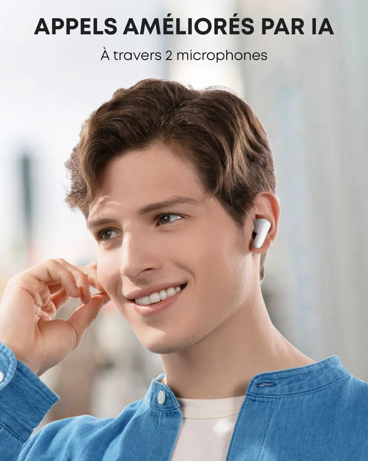 Soundcore P20i écouteurs bluetooth blanc basses