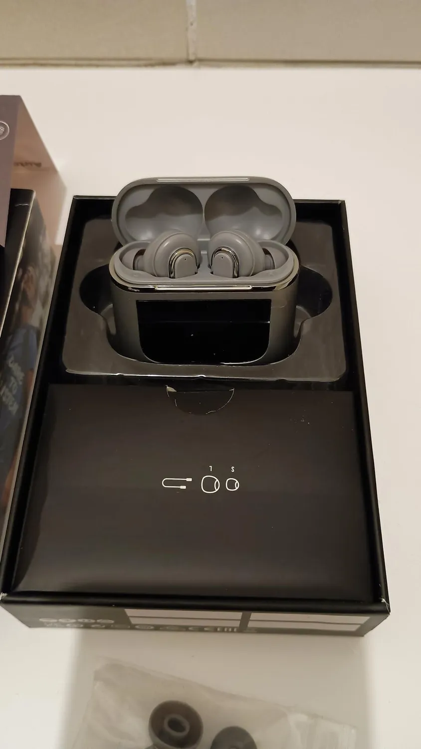 Soundswealth écouteurs sans fil gris Bluetooth 5.4 ANC