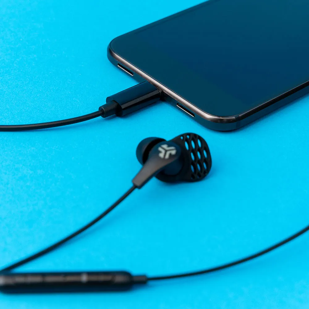 JLab JBuds Pro écouteurs filaires USB-C noir